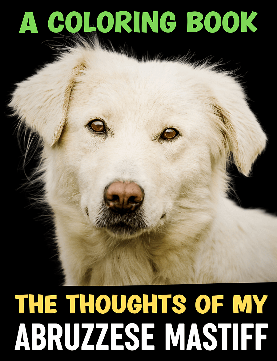 The Thoughts of My Abruzzese Mastiff: A Coloring Book product image (1)