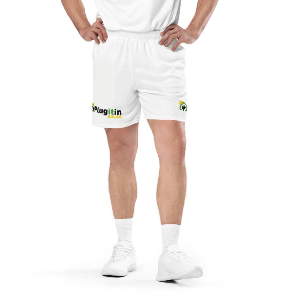 Plug It In Solar High-Quality Recycled Unisex Mesh Shorts product image (1)