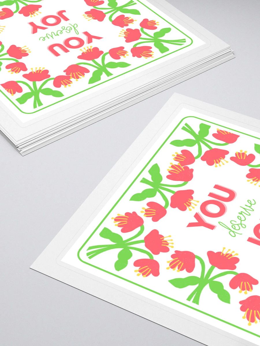 YOU Deserve Joy Kiss Cut Stickers product image (11)