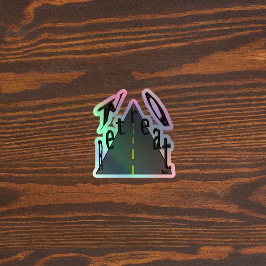 No Retreat - Kiss-Cut Holographic Sticker product image (3)