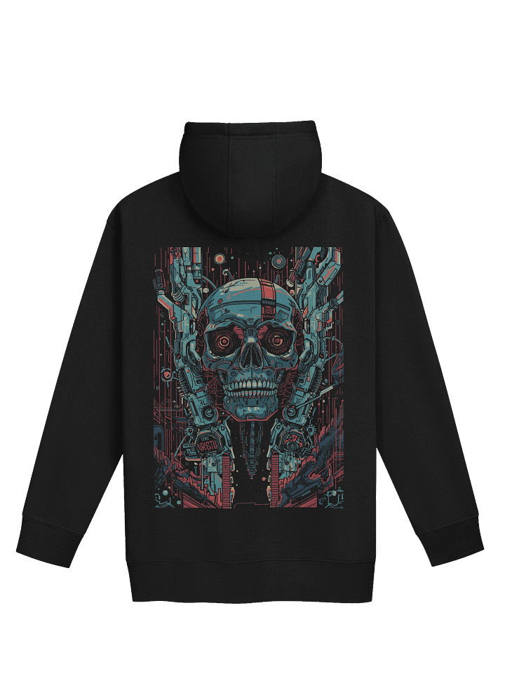 Emerging Cyborg Skull Cotton Heritage Hoodie product image (4)