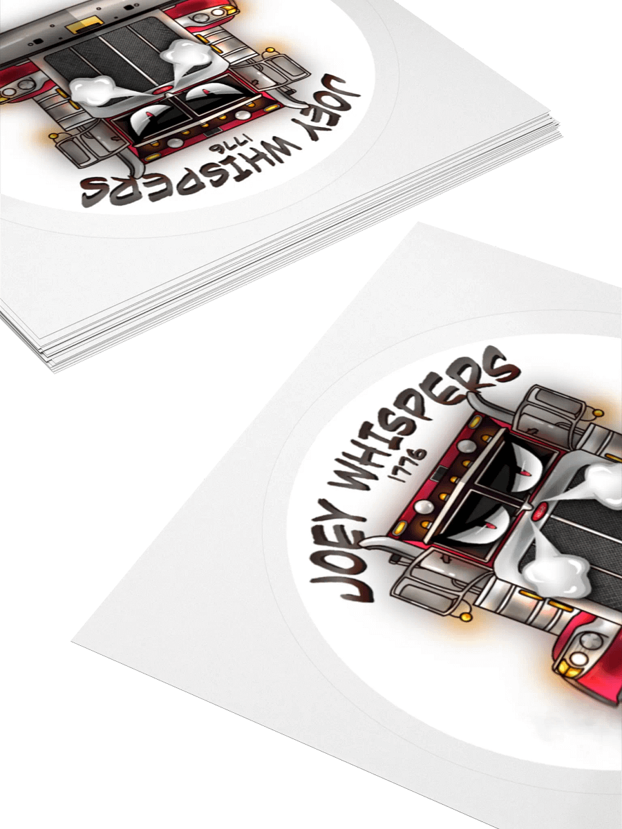 Joey Whispers 1776 LOGO Sticker - Round product image (4)