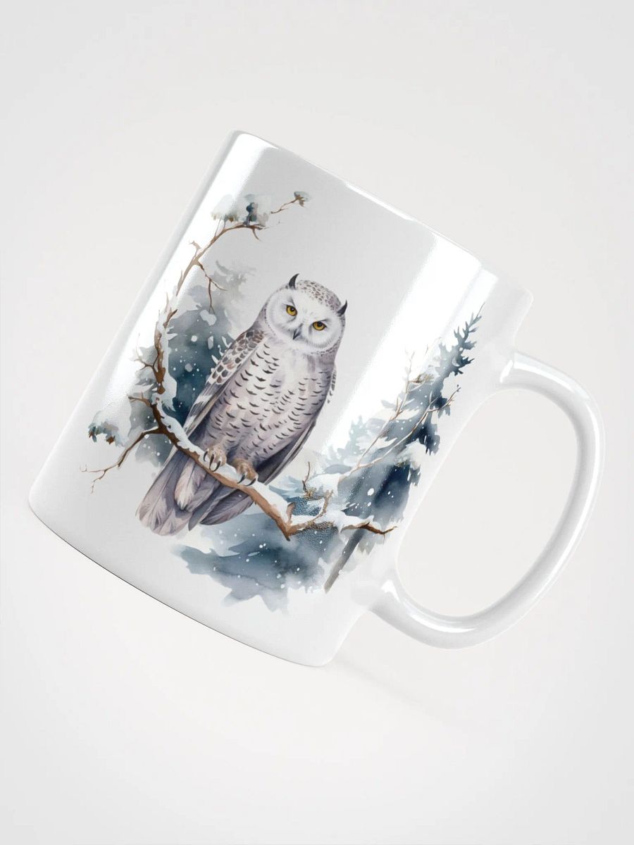 Snowy Owl White Glossy Mug product image (4)