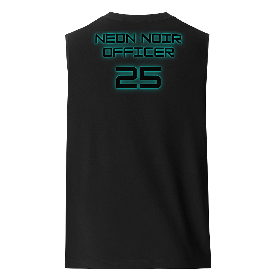 Neon Noir Officer 25 - Gym Tank (Black) product image (1)