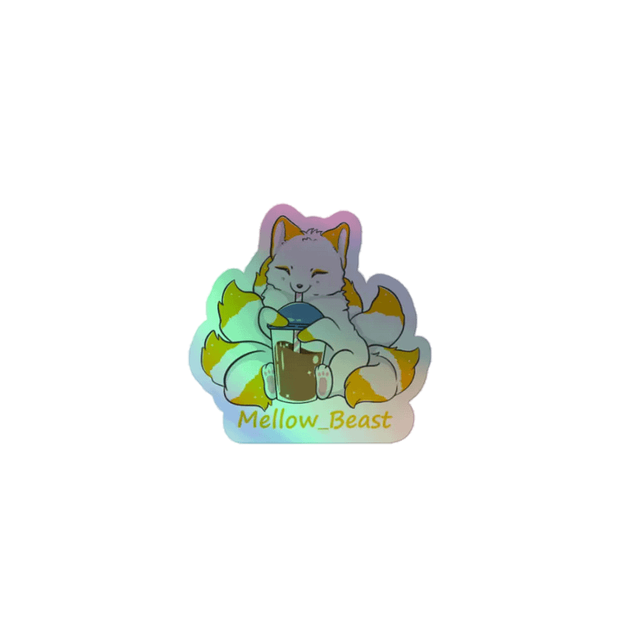 Orange Holograph Sticker product image (1)