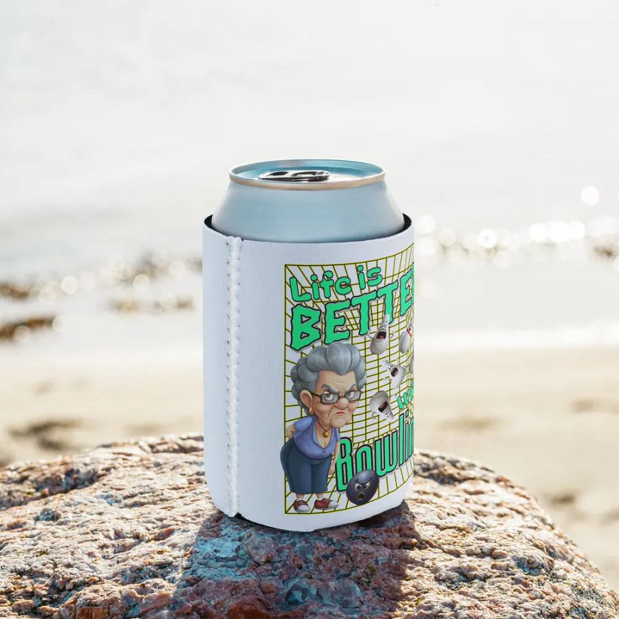 Life Is Better With Bowling Coozie Cooler product image (9)