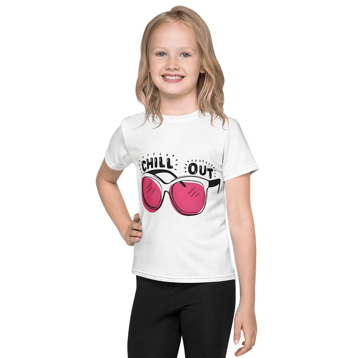 Kids Crew Neck T-Shirt Chill Out Graphic product image (1)