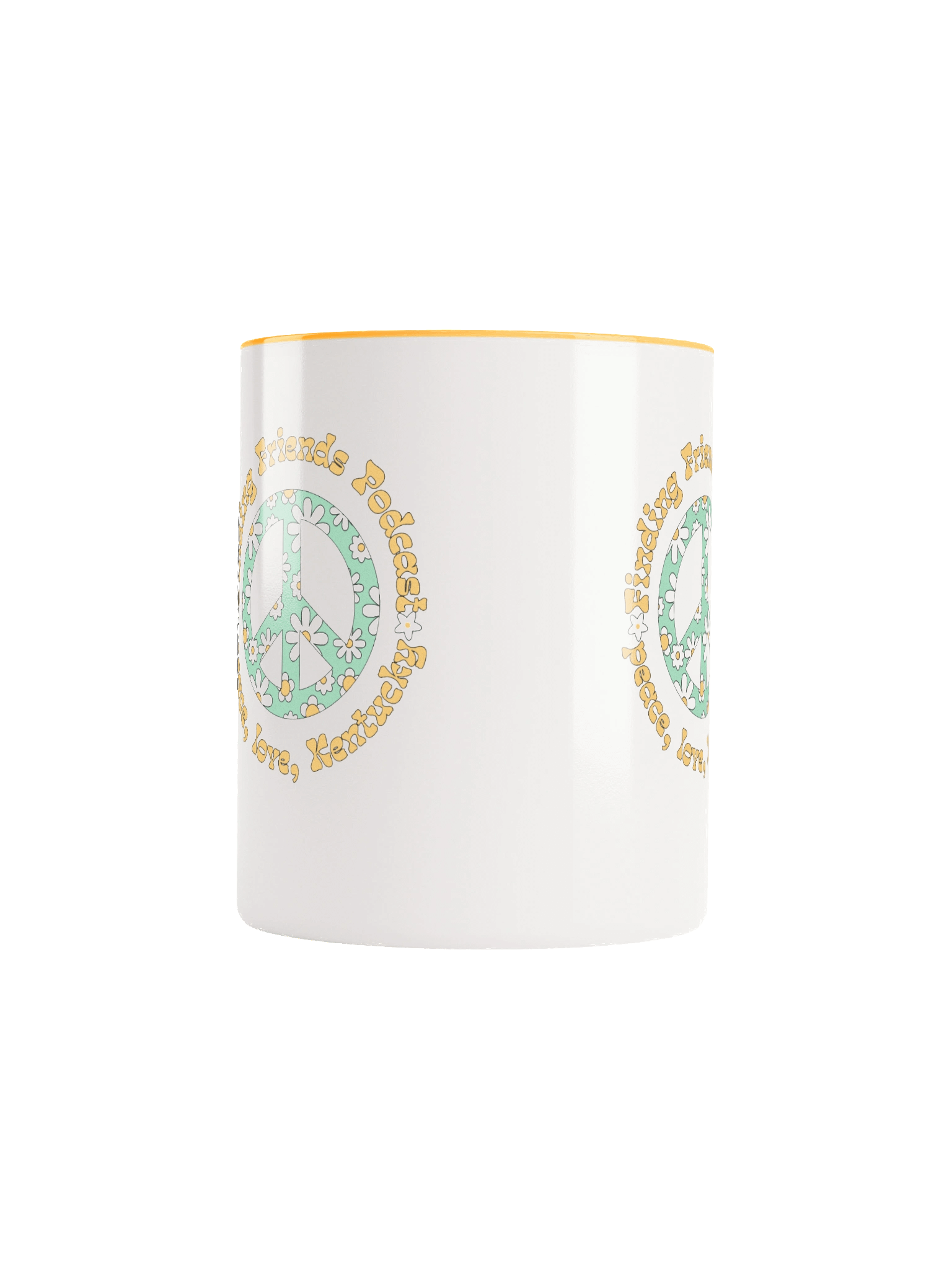 Retro Peace Floral Ceramic Mug product image (5)