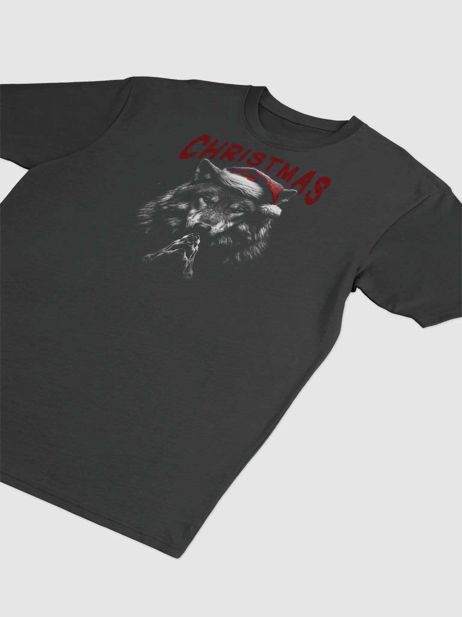 Santa Wolf Christmas Tee product image (3)