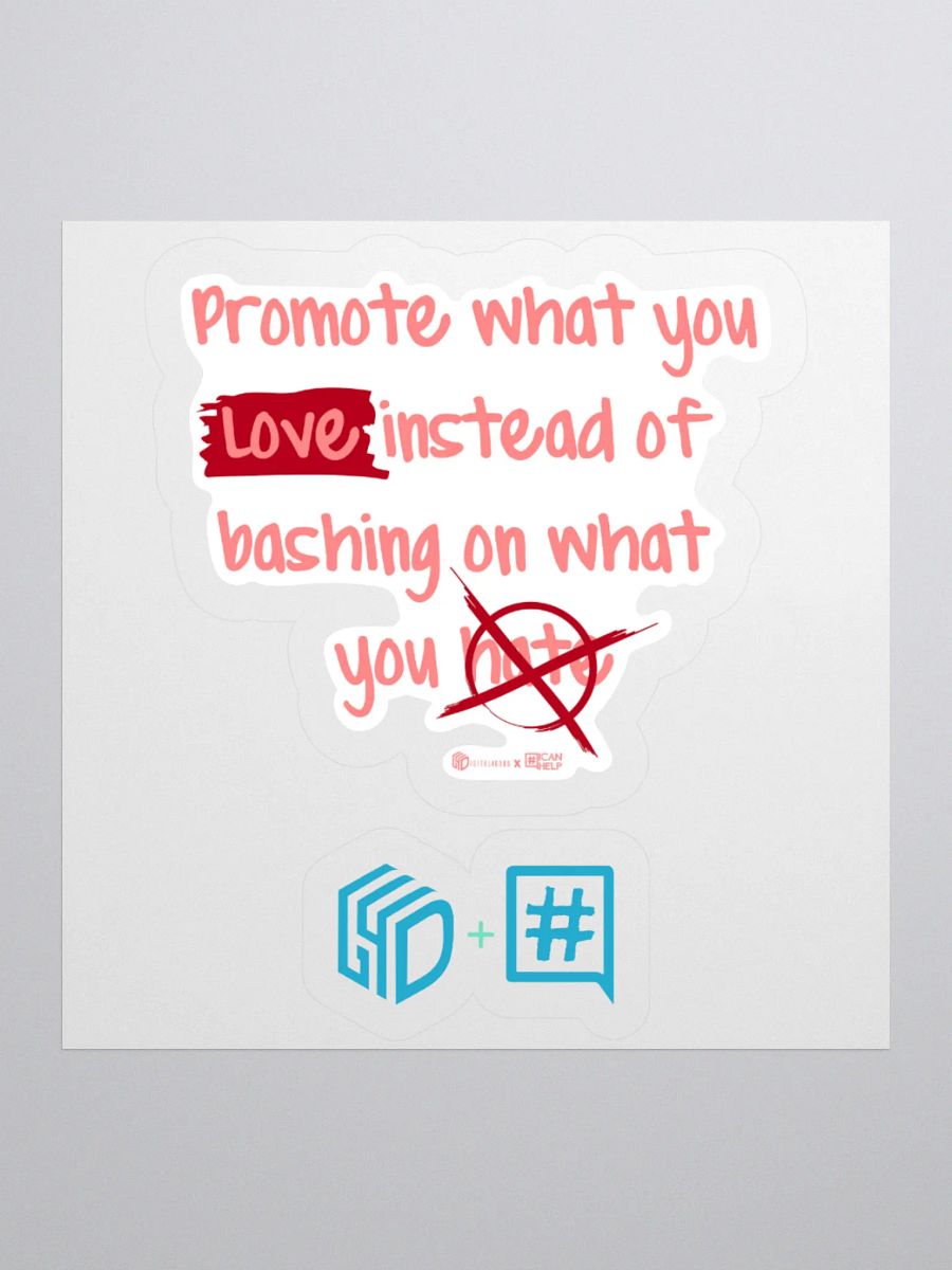 Promote What You Love Stickers product image (2)