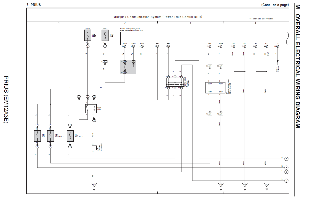 Toyota Prius 2012 Wiring Diagrams product image (2)