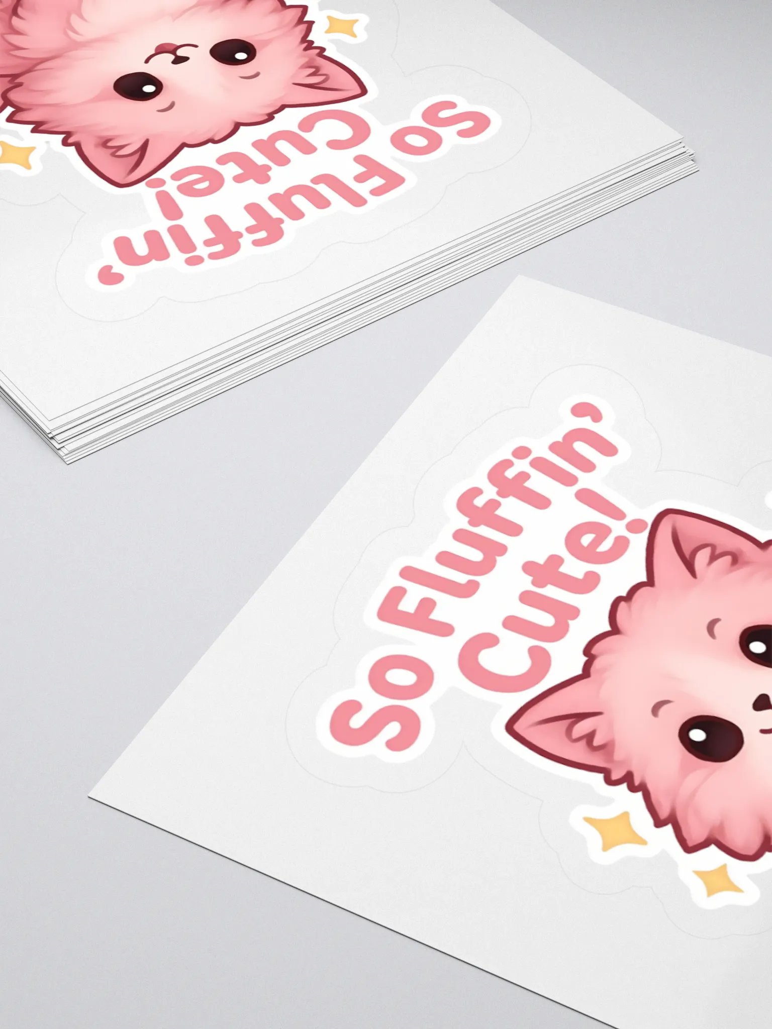 So Fluffin' Cute! Kiss Cut Sticker product image (11)