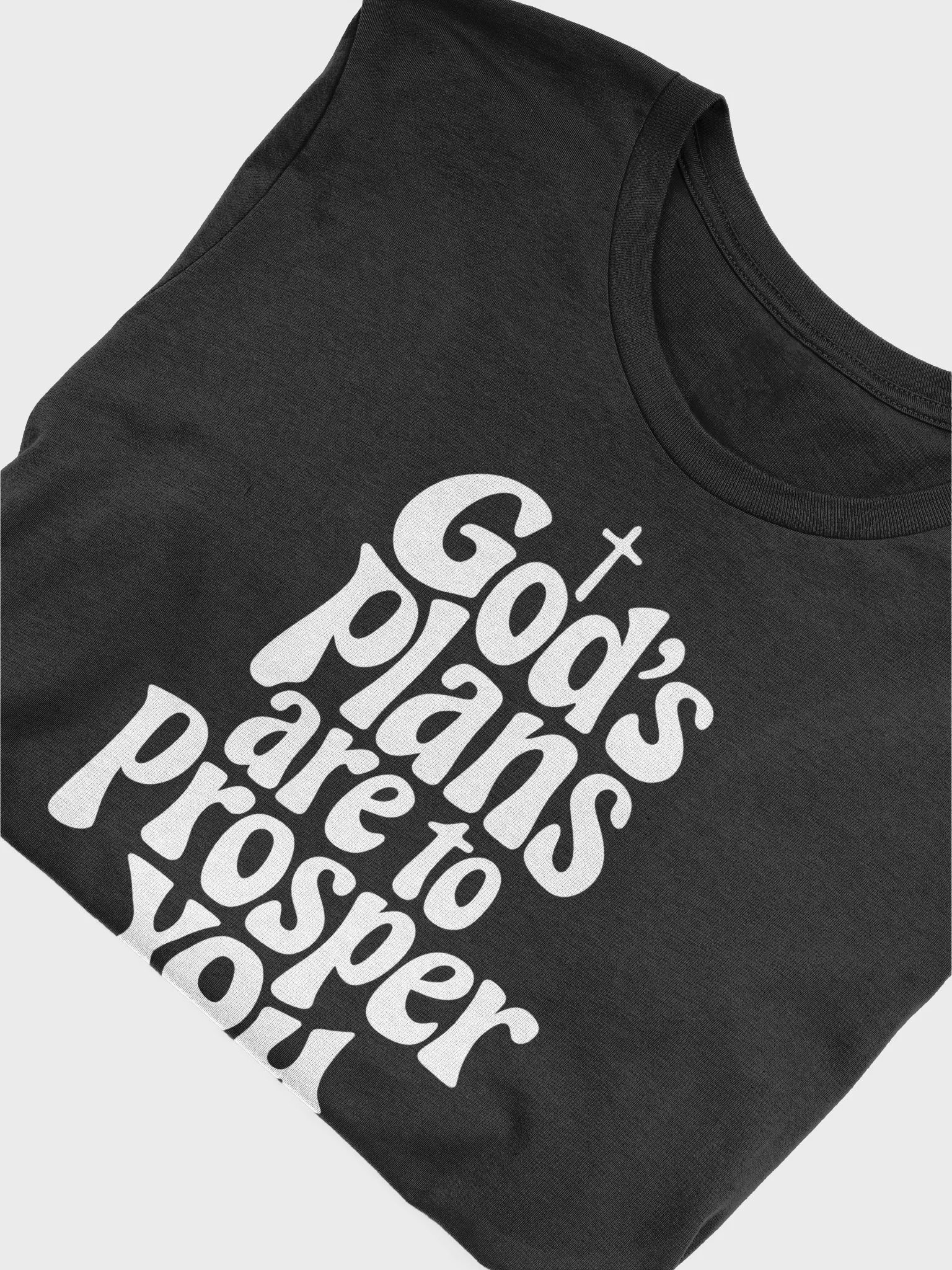 God's Plans Are to Prosper You – Jeremiah 29:11 Bible Verse Bella+Canvas Supersoft T-Shirt product image (5)