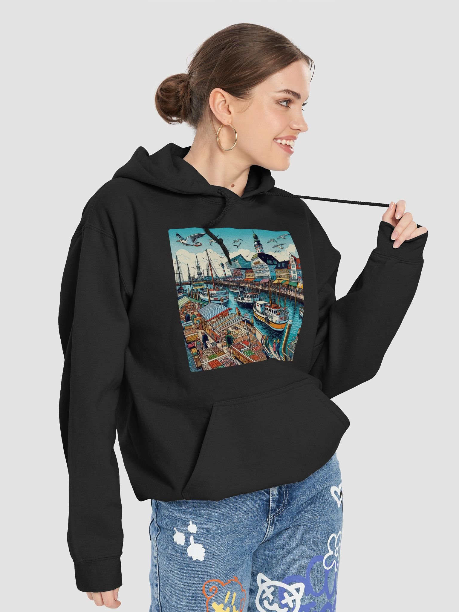 Harbor Hustle Hoodie | Bremerhaven city product image (1)