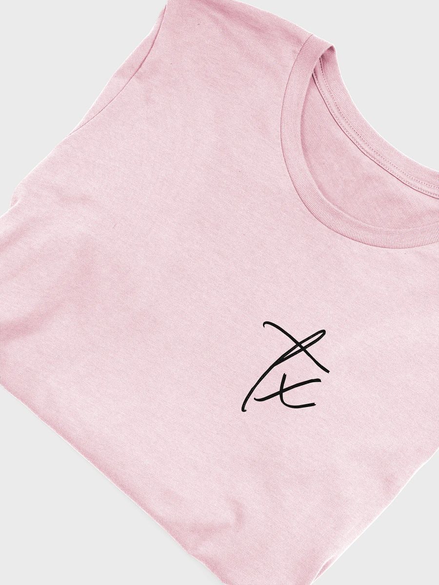 🖋️ Minimal TX Script Tee | Shadow Script Left-Chest Print | Bella+Canvas Unisex Shirt product image (5)
