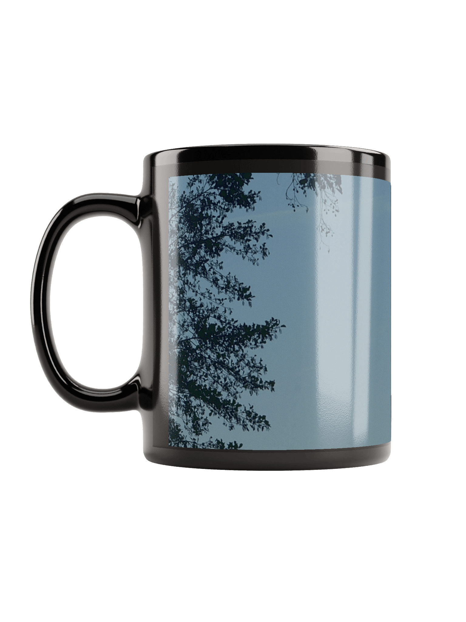 Keramiktasse schwarz - Monduntergang product image (2)