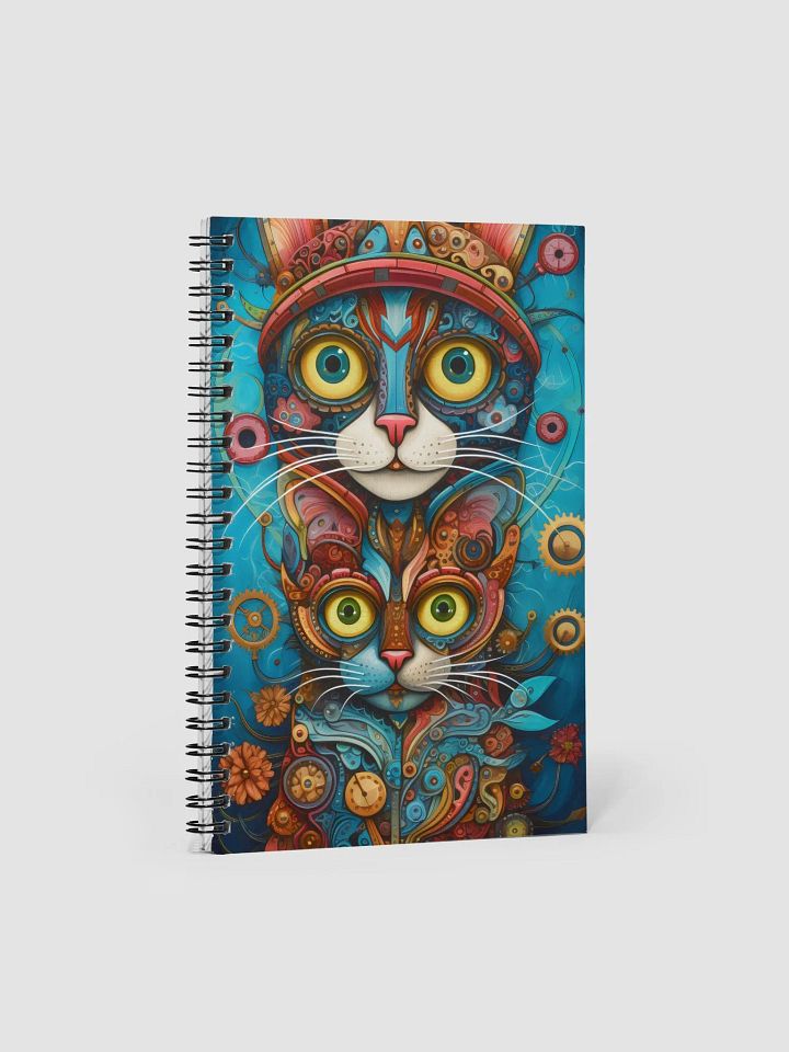 Whimsical Cat Dreams Spiral Notebook product image (1)