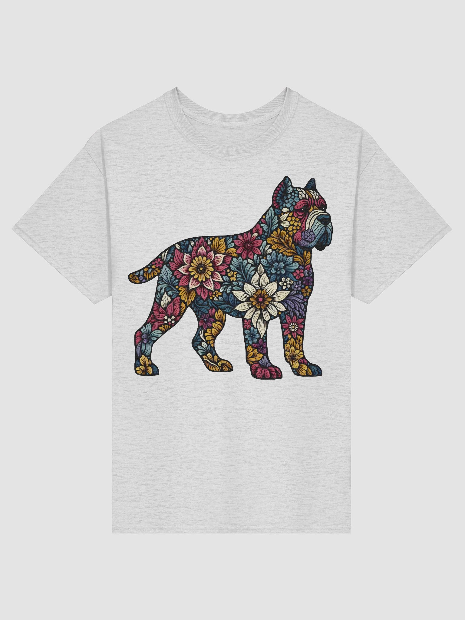 Cane Corso Dog Lover T-Shirt with Floral Art product image (5)