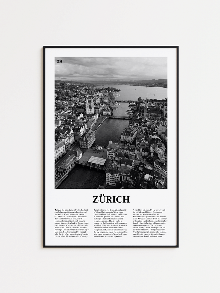 Zurich 02 Newspaper Poster product image (1)