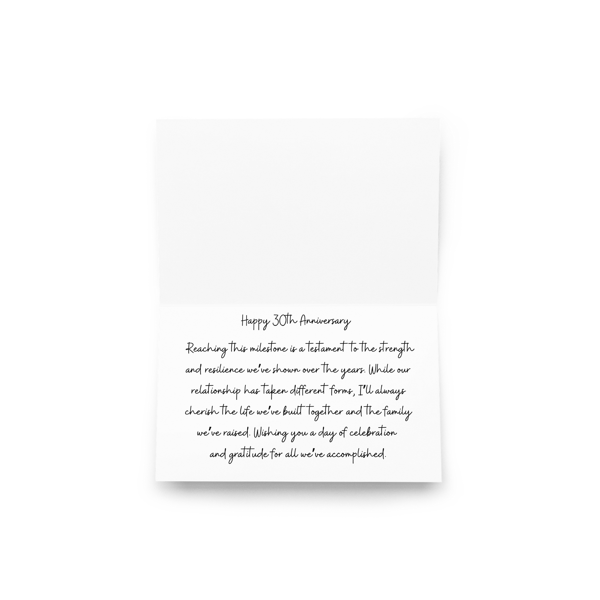Anniversary card - 30 year marriage product image (7)
