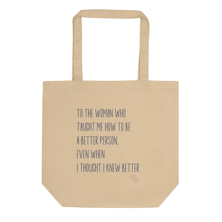Grandmother Gift For Mother's Day, Floral Double-Side Printed Canvas Bag product image (3)