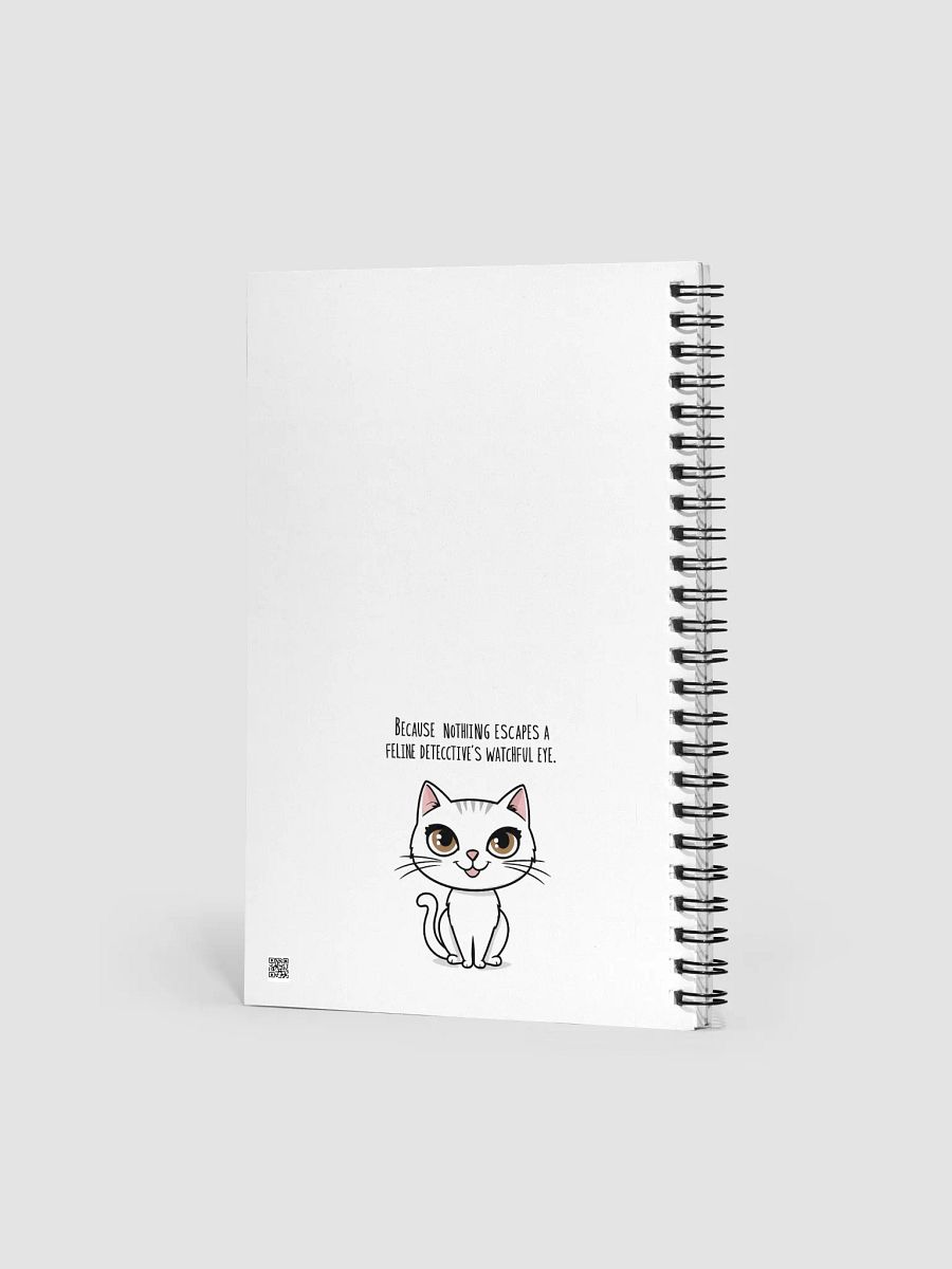 Curious Cat Detective Spiral Notebook product image (2)