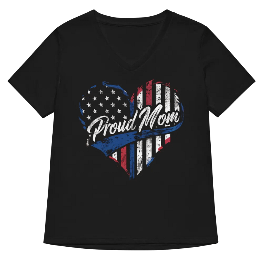 Proud Mom Heart Patriot Women's Tee product image (5)