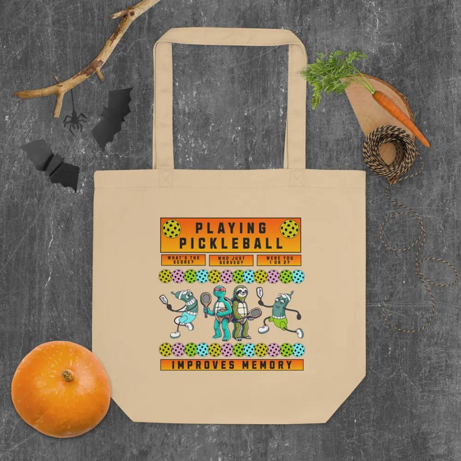 Playful Pickleball Improves Memory Tote Bag product image (5)
