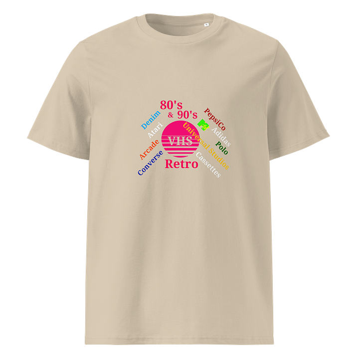 Retro VHS Nostalgia Organic T-Shirt product image (1)