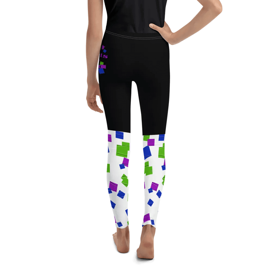 Glitchy Words are hard Vibes Youth Leggings product image (8)