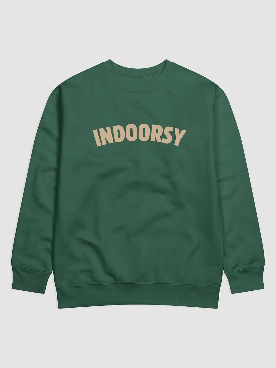 Indoorsy Sweatshirt (Tan Text) product image (1)