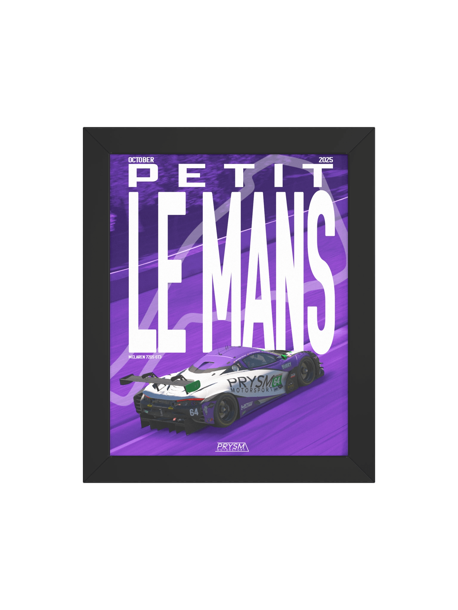 2025 PRYSM Motorsport Petit Le Mans Framed Graphic product image (12)