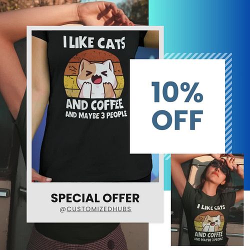 Unapologetically you? Show off your love for the finer things (Cats, Coffee, Peace) with our statement t-shirt. This comfy te...