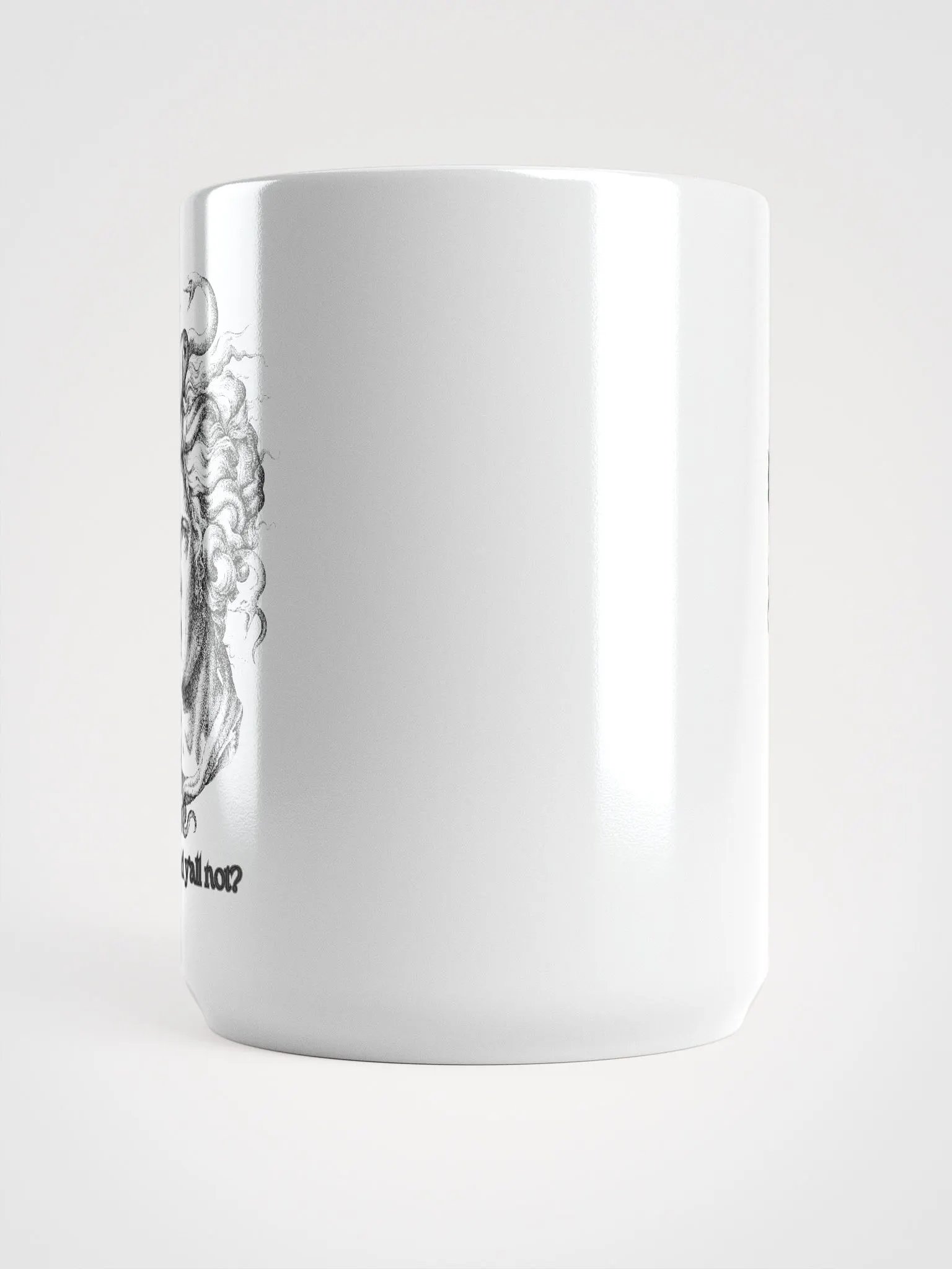MEDUSA white glossy mug product image (2)