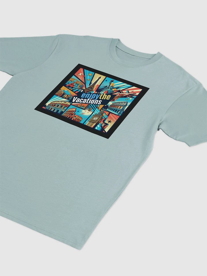 Cotton Heritage Men's Premium Heavyweight Tee | AI Design Explore the world product image (1)