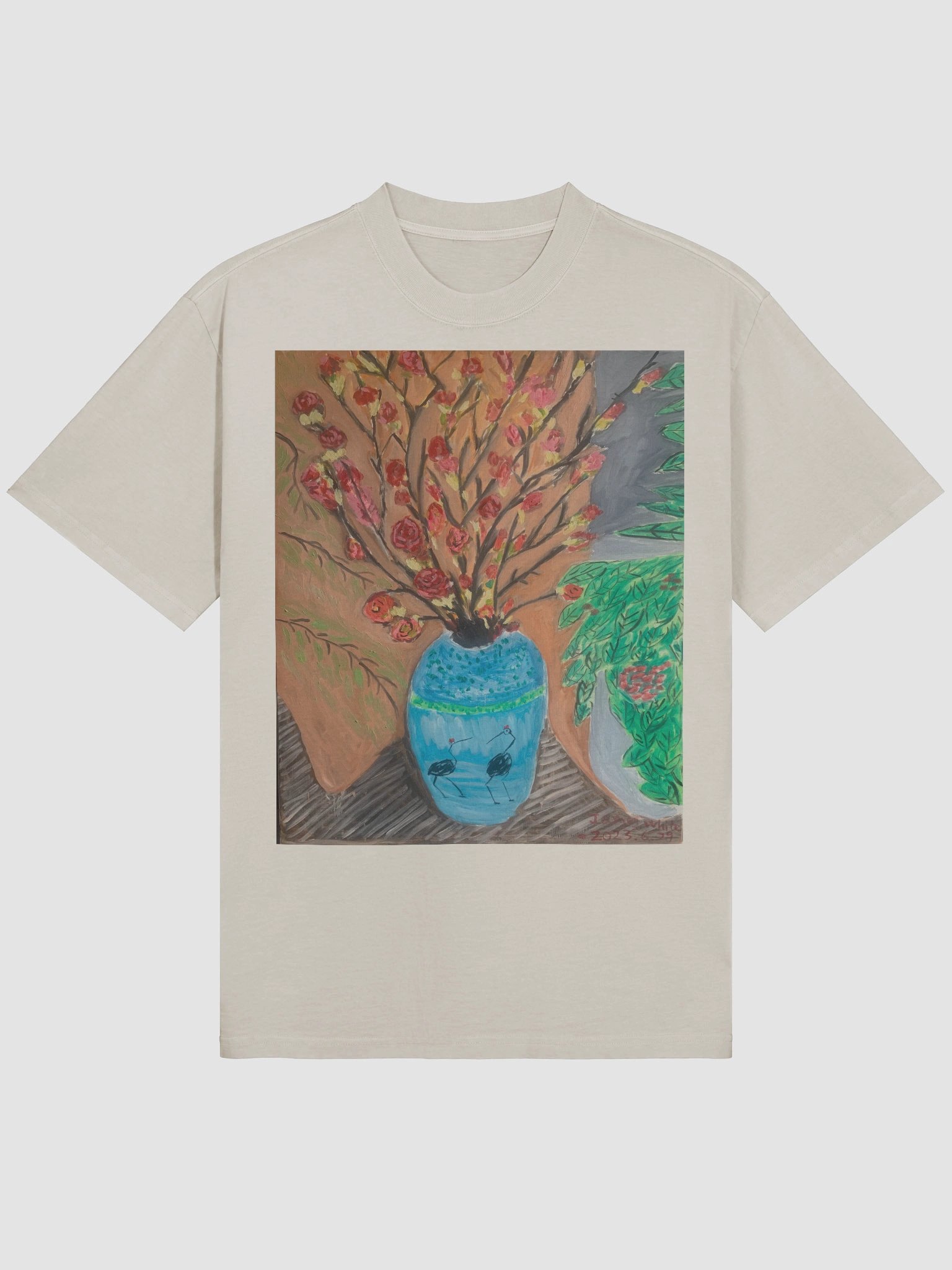 AS Colour Premium Oversized Faded T-Shirt: oil painting product image (11)