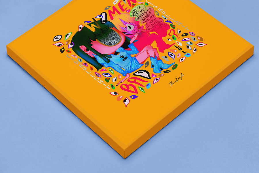g e n d e r Square Canvas Print product image (2)