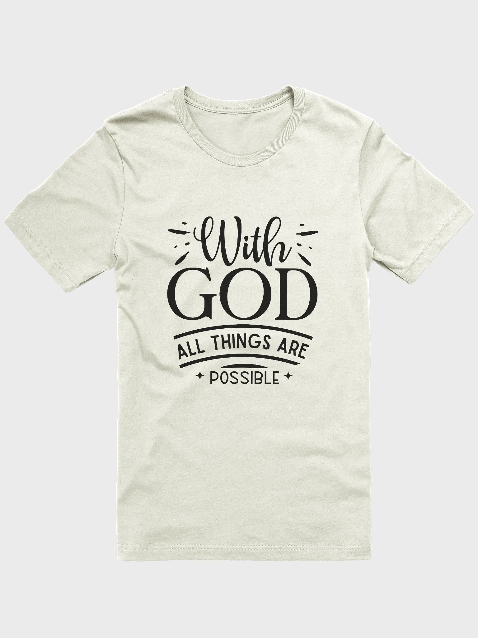 With God all things are possible | Christian| Faith | Inspirational product image (3)