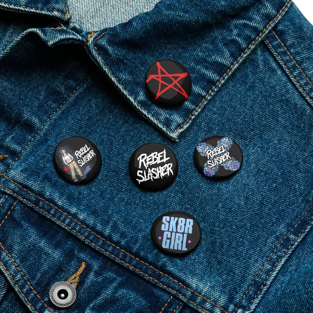 Rebel Slasher Skater Emblem Pins product image (11)