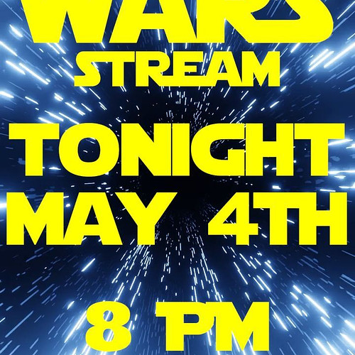 May the 4th be with you!

Star Wars Theme Stream TONIGHT! Rocking some cosplay and shreddin' some tunes! Join the dark side a...
