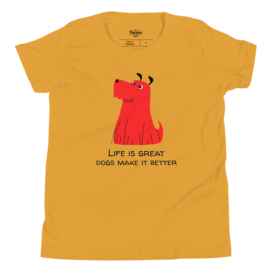 "Life is Great - Dogs Make it Better" Unisex Youth Tee product image (20)