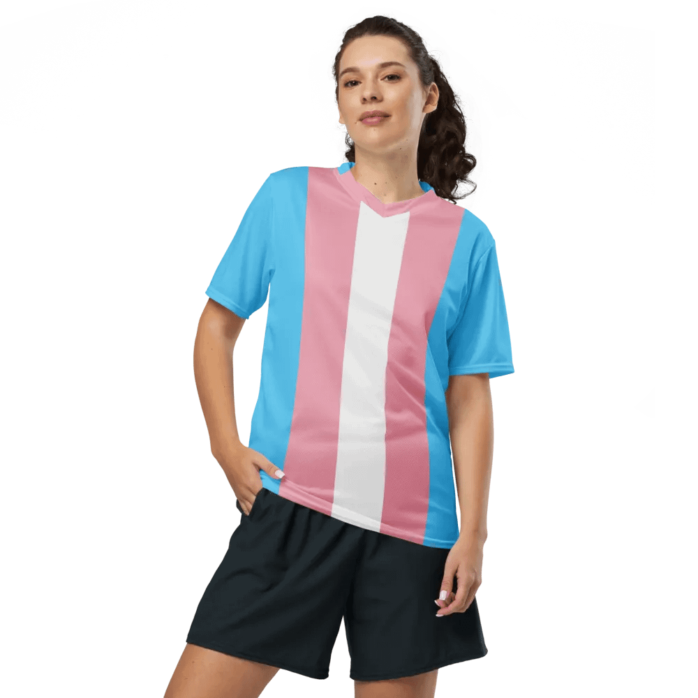 Trans Pride Flag - All-Over Print Jersey product image (8)