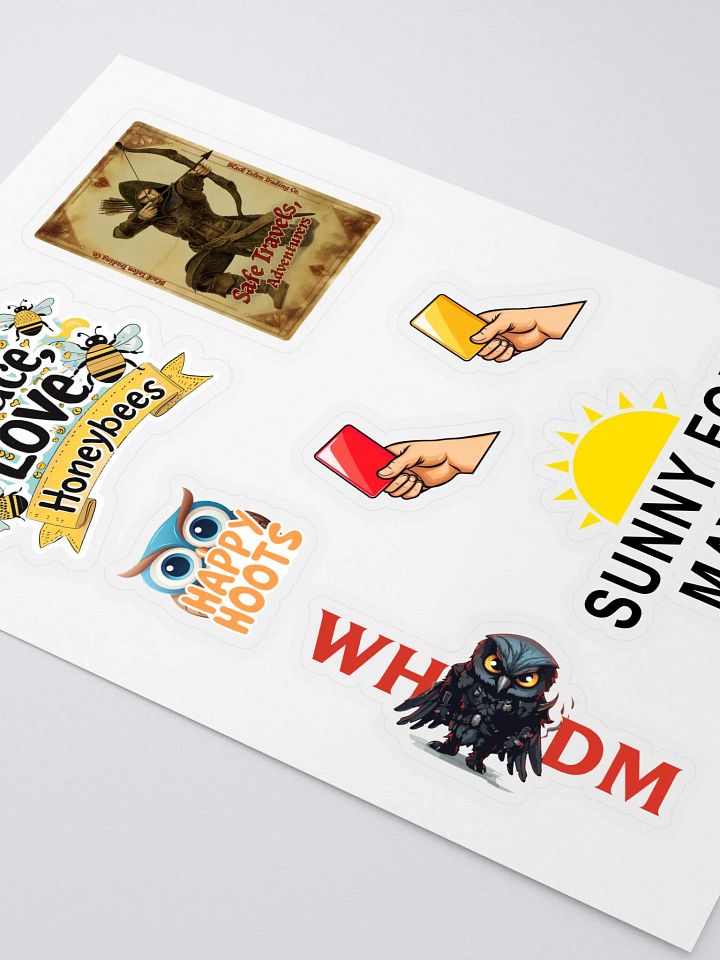 LoreForged Twitch Emote Kiss Cut Sticker Sheet product image (2)