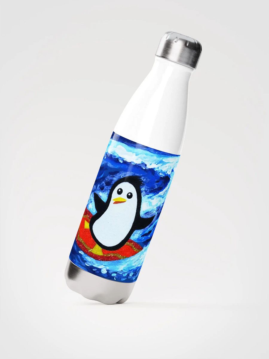 Surfing Penguin Stainless Steel Water Bottle product image (4)