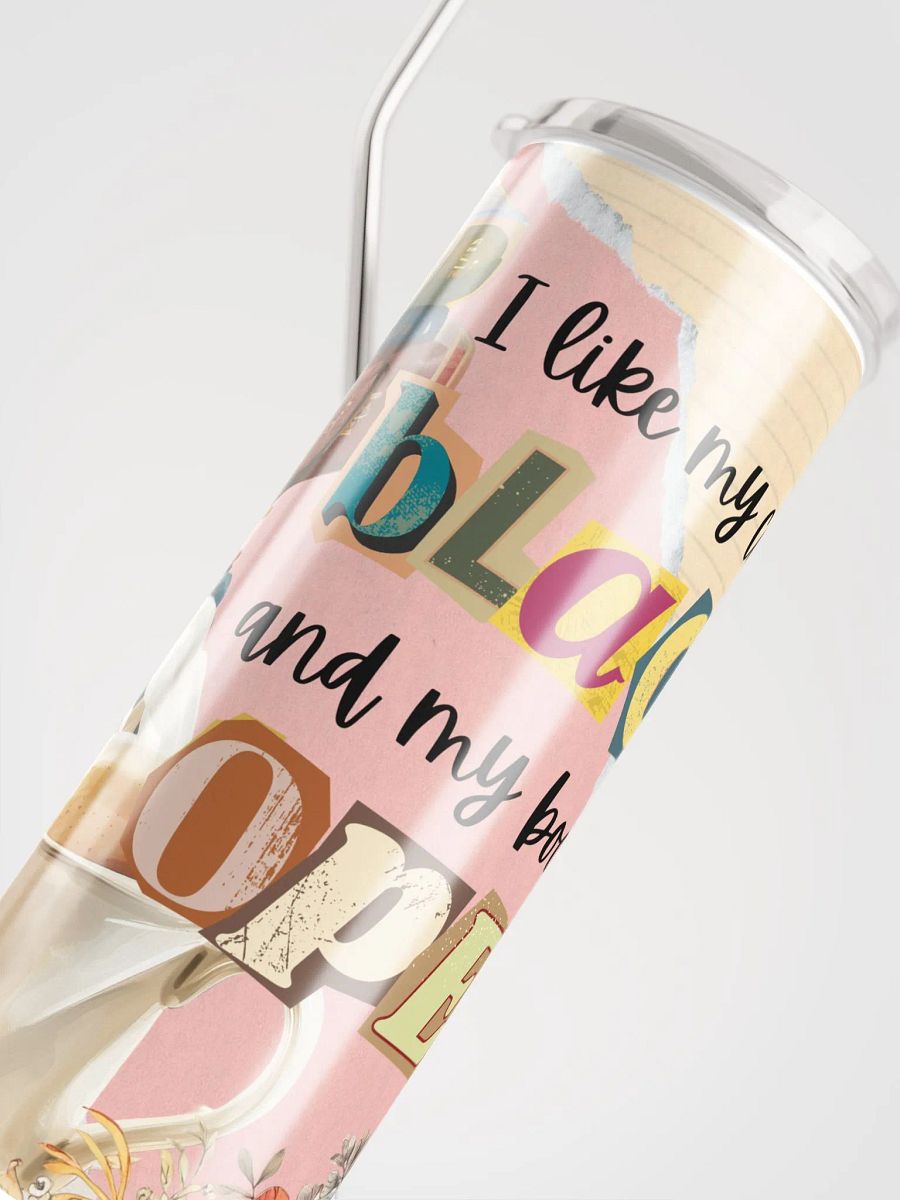 Skinny Insulated Tumbler for Book and Coffee Lovers product image (7)