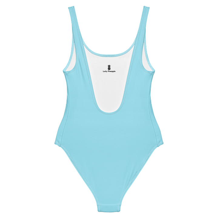Salt Lake City Ice Blue Solid Color Retro Inspired Women's One Piece Swimsuit product image (2)