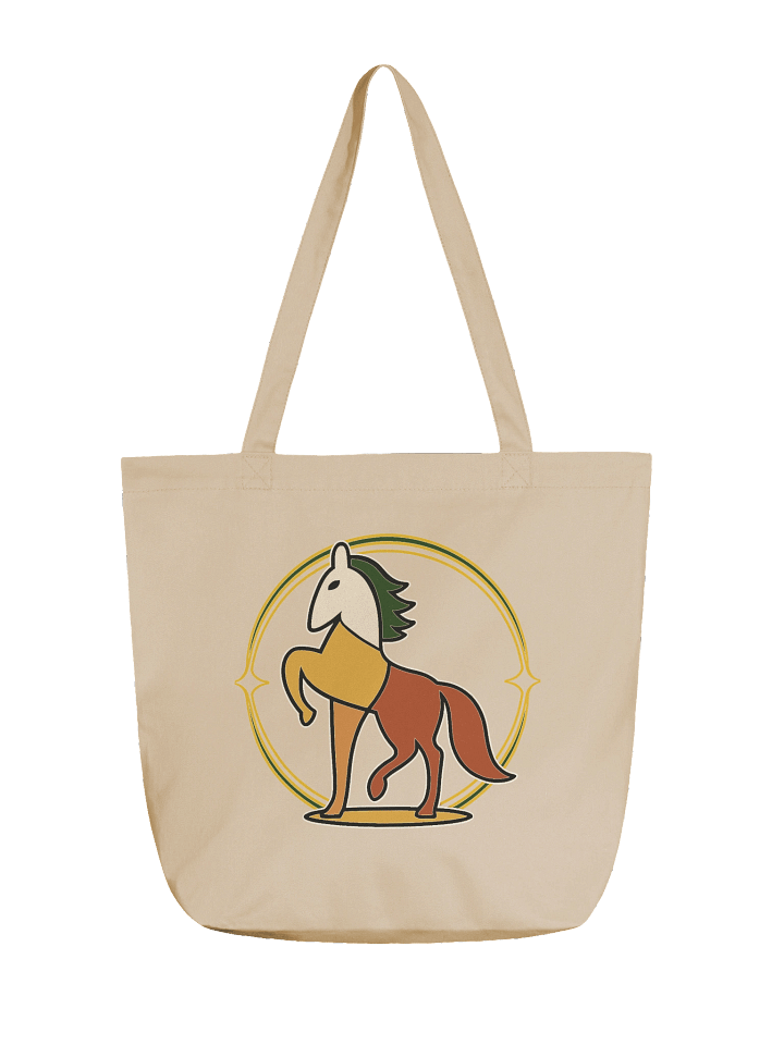 Patchwork Stallion Tote Bag – Eco-Friendly Canvas Art for Everyday Carry product image (1)