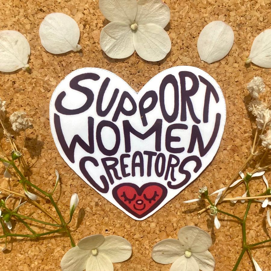 Support Women Creators Sticker product image (1)