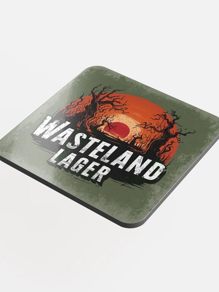 Wasteland Lager - Glossed Cork Coaster product image (1)