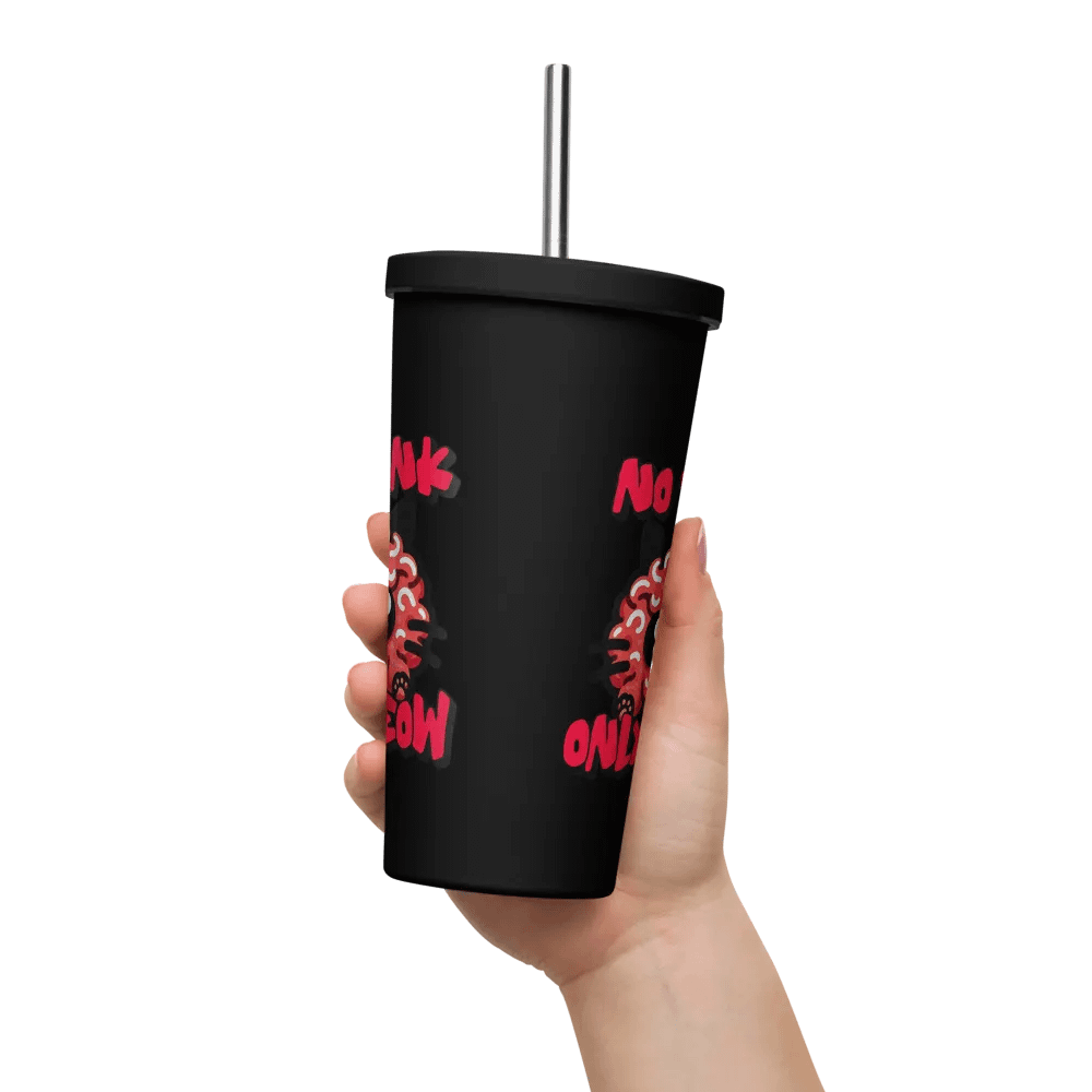 No think only MEOW insulated tumbler product image (11)